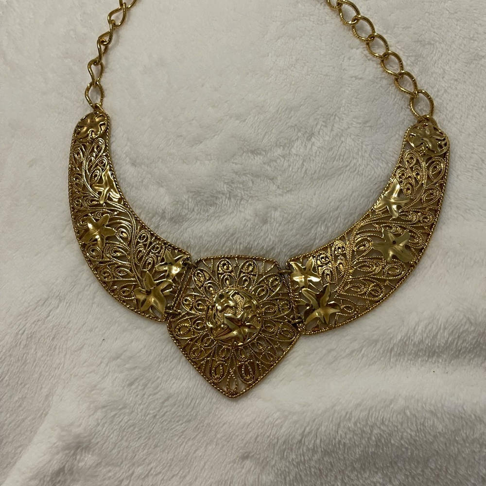 Vintage AVON chocker/necklace. Goldtone - Picture 7 of 8